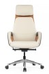 Кресло для руководителя Riva Design Chair Napoli бежевая кожа - 1
